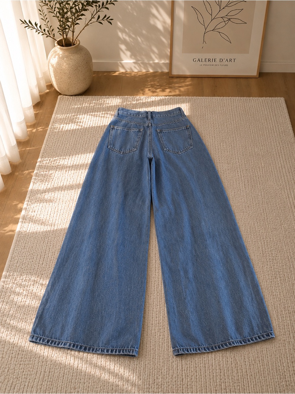 Women's American Original Rewash Wide Leg Jeans
Size 3/26 High Rise Button Fly - Picture 4 of 14